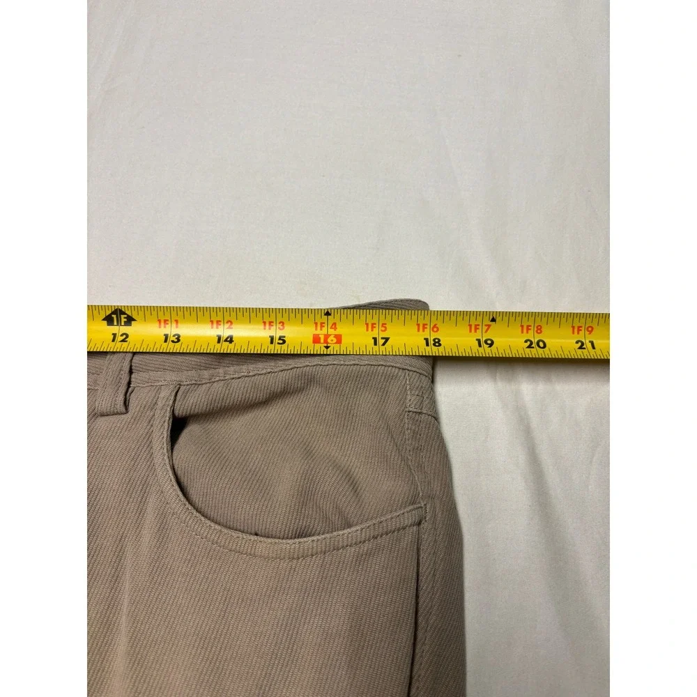 Tommy Bahama Mens 36X29 Silk Rayon Twill Straight Leg Pants Tan Brown Coastal